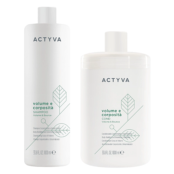 Pachet pentru volum new actyva volume e corposita - sampon 1000ml, balsam 1000ml