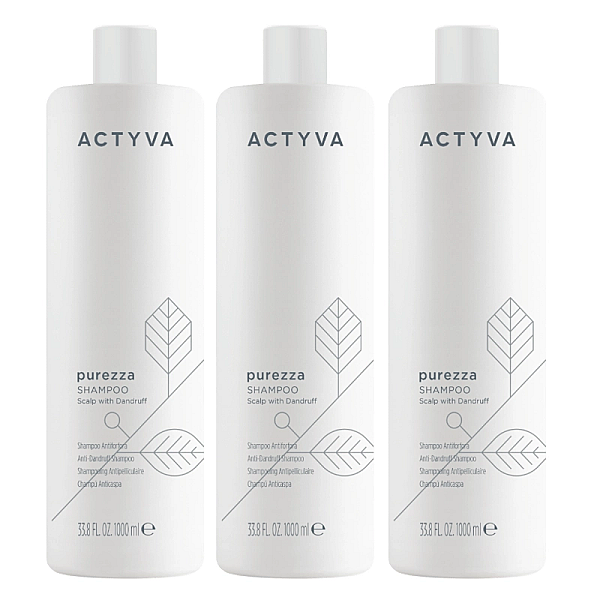 Pachet 3 x sampon anti-matreata new actyva purezza 1000ml