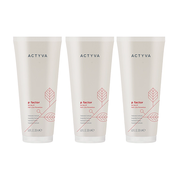 Pachet 3 x masca-tratament pentru intarirea firului de par new actyva p factor scalp 200ml