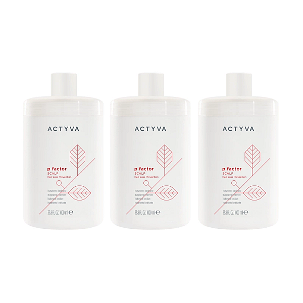 Pachet 3 x masca-tratament pentru intarirea firului de par new actyva p factor scalp 1000ml