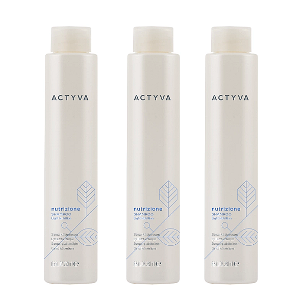 Pachet 3 x sampon hidratant pentru par uscat new actyva nutrizione velian 250ml