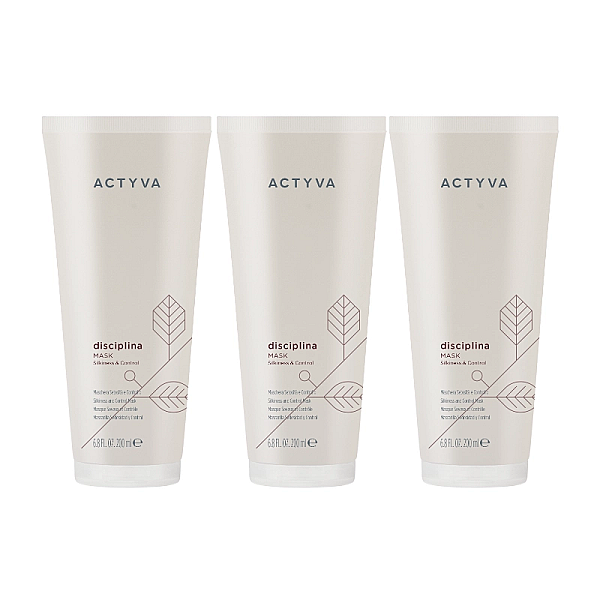 Pachet 3 x masca pentru disciplinarea parului new actyva disciplina velian 200ml