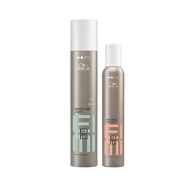 Pachet styling eimi - spuma natural-volume 300ml, fixativ mistify light 300ml
