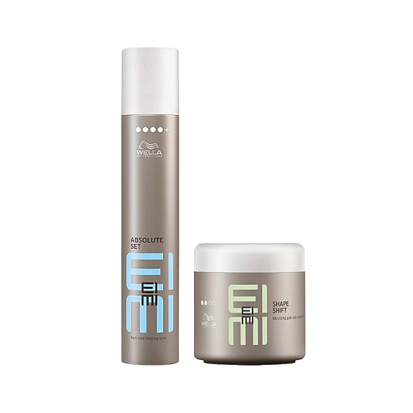 Pachet styling eimi - fixativ absolute set 300ml, crema modelatoare shape shift 150ml
