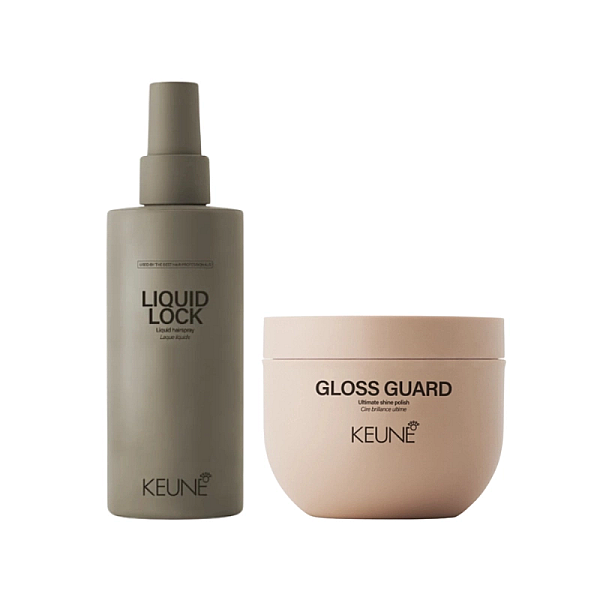 Pachet styling - crema pentru stralucire gloss guard 100ml, fixativ lichid liquid lock 200ml