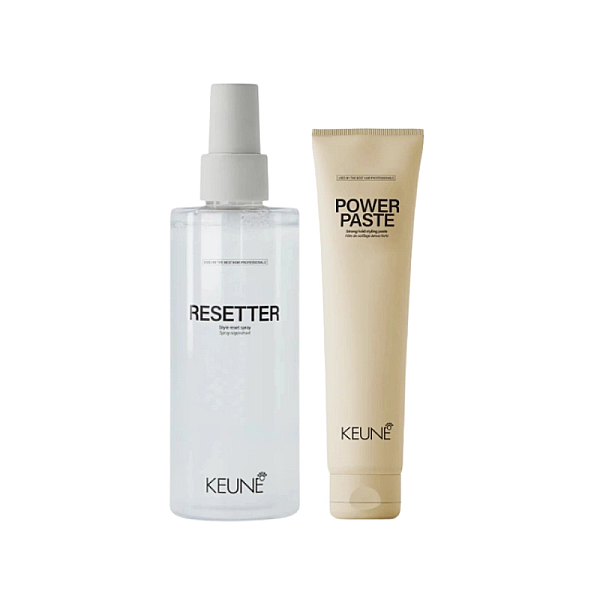 Pachet styling - spray de resetare resetter 200ml, pasta fixare ultra puternica power paste 150ml