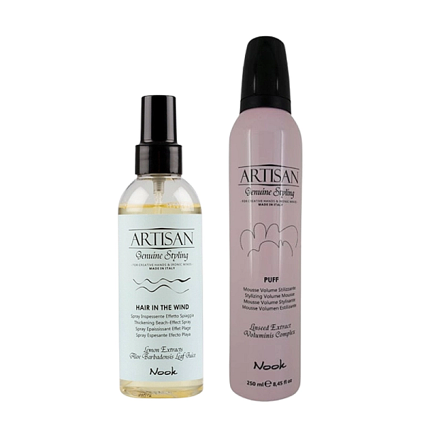Pachet styling artisan - spray pentru volum 200ml, spuma volumizanta 250ml