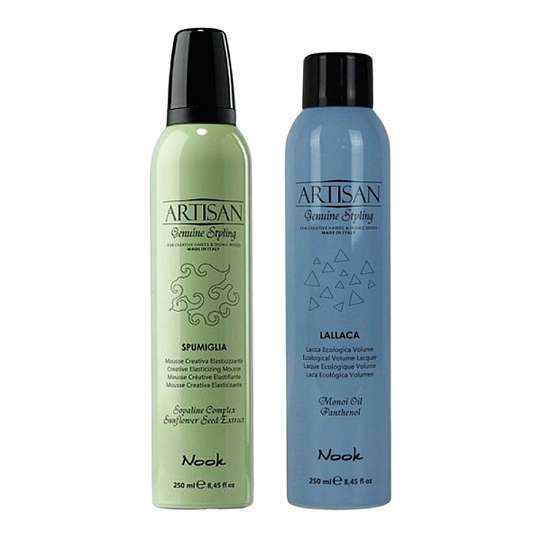 Pachet styling artisan - spuma fixatoare puternica 250ml, fixativ puternic 250ml