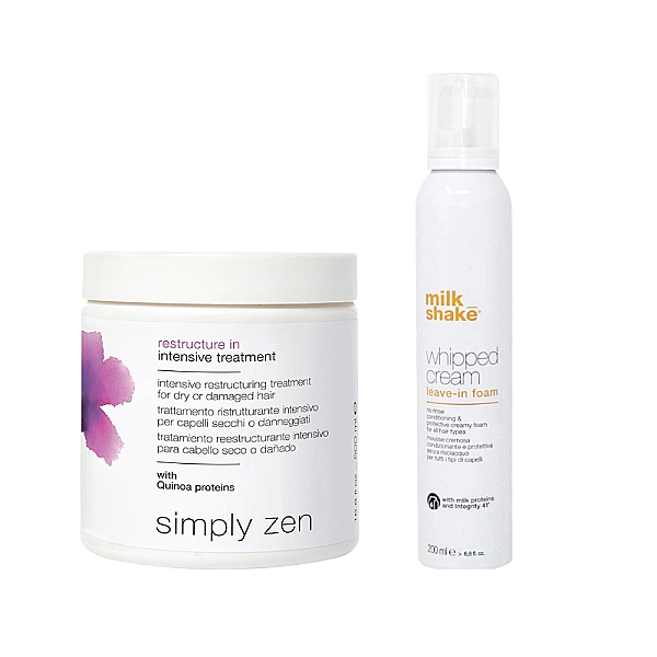 Pachet par deteriorat restructure in - masca 500ml, spuma whipped 200ml