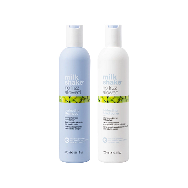 Pachet pentru netezirea parului no frizz allowed - sampon 300ml, balsam 300ml