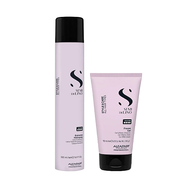 Pachet styling style&care - fixativ extra puternic 500ml, gel extra puternic 150ml