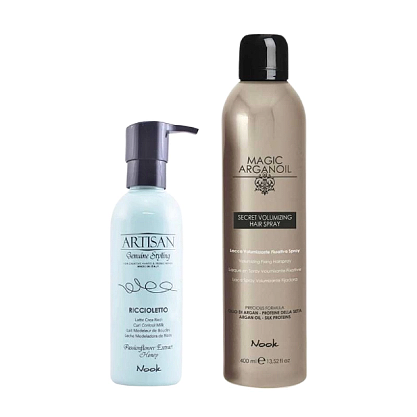 Pachet styling artisan - crema pentru bucle 200ml, spray pentru par electrizat 400ml